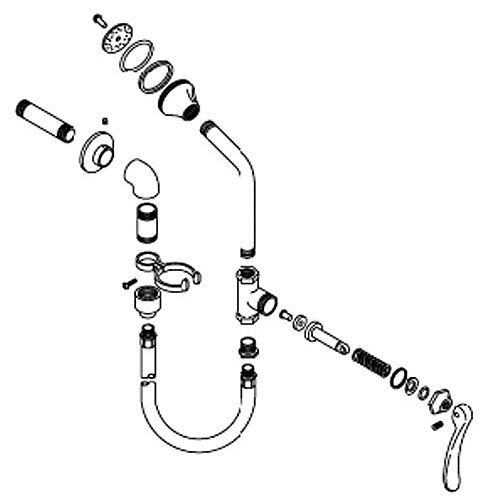 KOHLER K-29610-CP Pan Wshr Spray/Hook