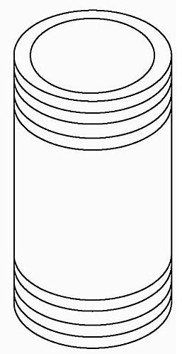 KOHLER K-32429-CP Nipple, 1/2-14Npt X 1 3/4
