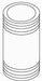 KOHLER K-32429-CP Nipple, 1/2-14Npt X 1 3/4