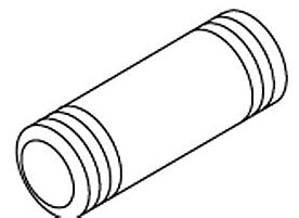 KOHLER K-35564 Nipple, 3/8-18 Npt X 2