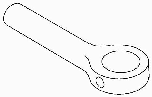 KOHLER K-35790-CP Pipe Holder Fork