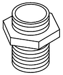 KOHLER K-35861 Coupling, 3/4Npt X 1-16