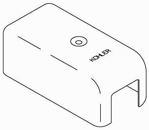 KOHLER K-36279-CP Shroud, Wall Mounted Ftg