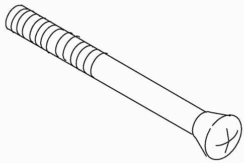 KOHLER K-40492-CP Screw 8-32 X 2.875