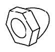KOHLER K-45026-BC Nut, Cap 8-32 Nc-2B
