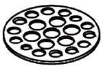 KOHLER K-48095-BC Plate, Service Sink Drain