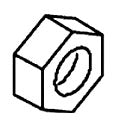 KOHLER K-50866 Nut, .5-20Unf-2B