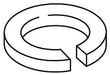 KOHLER K-51166 Lock Washer, .193 I.D.