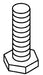 KOHLER K-52195 Bolt, 3/8-16 X 1.750