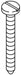 KOHLER K-52971 Screw, Tapping 8 X 1.5