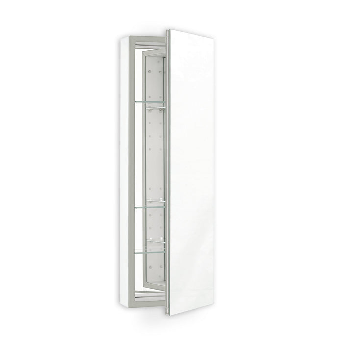 PL Series 19-1/4" x 30" x 4" flat top cabinet with polished edge, non-handed (reversible), classic gray interior and non-electric