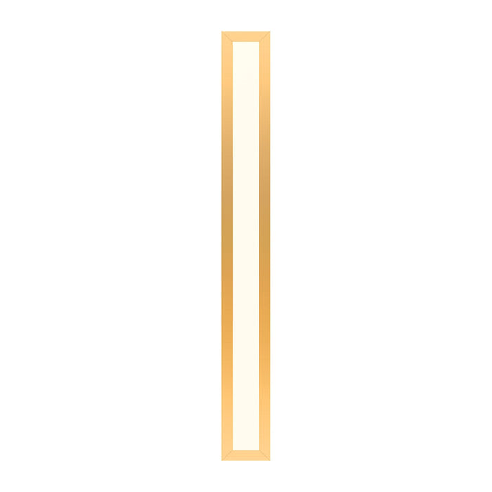 Profiles 3-1/2" x 30" x 4-5/8" framed lighting in matte gold with 2700 kelvin temperature (warm light)