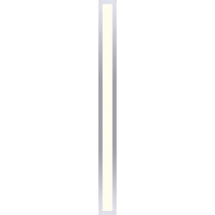 Profiles 3-1/2" x 39-3/8" x 4-5/8" framed lighting in chrome with 2700 kelvin temperature (warm light)