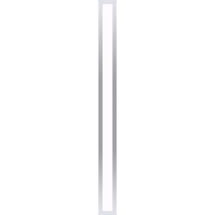 Profiles 3-1/2" x 39-3/8" x 4-5/8" framed lighting in chrome with 4000 kelvin temperature (cool light)