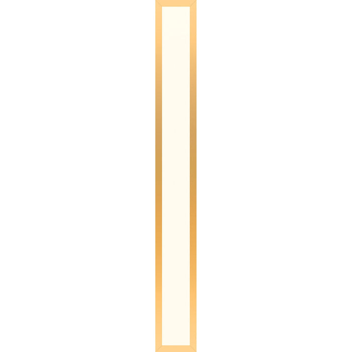 Profiles 5" x 39-3/8" x 4-5/8" framed lighting in matte gold with 2700 kelvin temperature (warm light)
