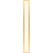 Profiles 5" x 39-3/8" x 4-5/8" framed lighting in matte gold with 2700 kelvin temperature (warm light)