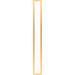 Profiles 5" x 39-3/8" x 4-5/8" framed lighting in matte gold with 4000 kelvin temperature (cool light)