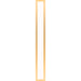 Profiles 5" x 39-3/8" x 4-5/8" framed lighting in matte gold with variable 2700K to 5600K temperature (warm to cool light)