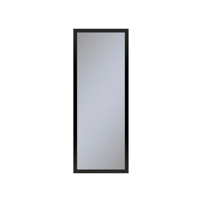 Profiles 11-1/4" x 30" x 6" framed cabinet in matte black with electrical outlet, USB charging ports, magnetic storage strip and left hinge