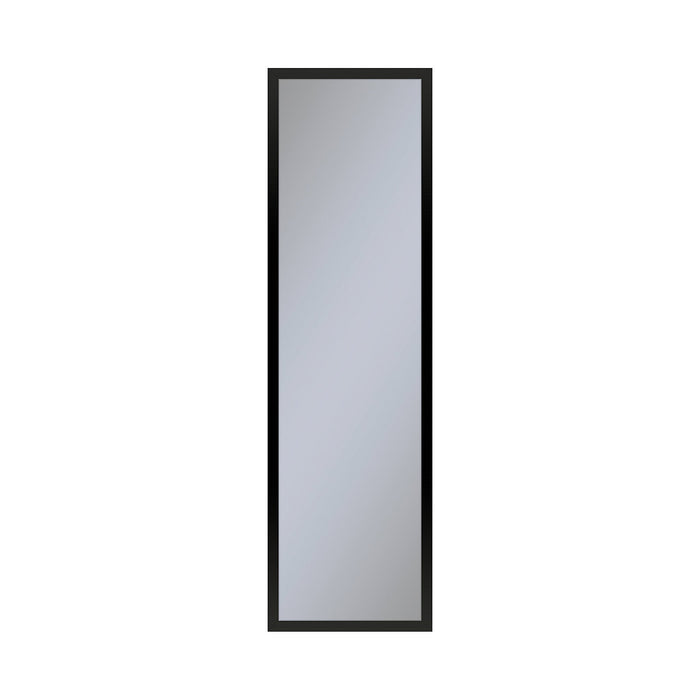 Profiles 11-1/4" x 39-3/8" x 6" framed cabinet in matte black and non-electric with reversible hinge (non-handed)