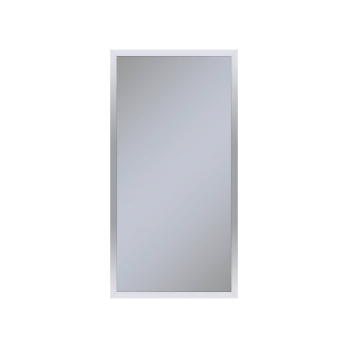 Profiles 15-1/4" x 30" x 4" framed cabinet in chrome with electrical outlet, USB charging ports, magnetic storage strip and left hinge