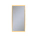 Profiles 15-1/4" x 30" x 4" framed cabinet in matte gold with electrical outlet, USB charging ports, magnetic storage strip and left hinge