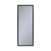 Profiles 15-1/4" x 39-3/8" x 4" framed cabinet in matte black and non-electric with reversible hinge (non-handed)