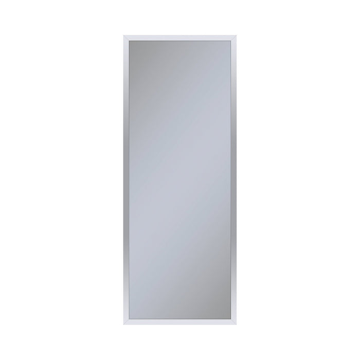 Profiles 15-1/4" x 39-3/8" x 4" framed cabinet in chrome with electrical outlet, USB charging ports, magnetic storage strip and right hinge