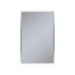 Profiles 19-1/4" x 30" x 4" framed cabinet in chrome with electrical outlet, USB charging ports, magnetic storage strip and left hinge