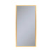 Profiles 19-1/4" x 39-3/8" x 4" framed cabinet in matte gold with electrical outlet, USB charging ports, magnetic storage strip and right hinge