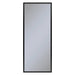 Profiles 19-1/4" x 48" x 4" framed cabinet in matte black and non-electric with reversible hinge (non-handed)