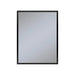 Profiles 23-1/4" x 30" x 6" framed cabinet in matte black with electrical outlet, USB charging ports, magnetic storage strip and left hinge