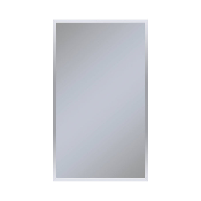 Profiles 23-1/4" x 39-3/8" x 4" framed cabinet in chrome with electrical outlet, USB charging ports, magnetic storage strip and left hinge