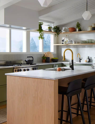 Peaceful Pale Kitchen