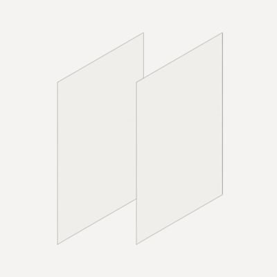 Robern Cartesian & Profiles Side Kit, 30" H x 21" D