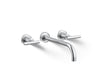 KOHLER Purist Wall-mount bathroom sink faucet trim with Lever handles, 1.2 gpm