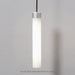 Uplift 6-1/2" x 16-3/4" pendant in polished chrome with night light