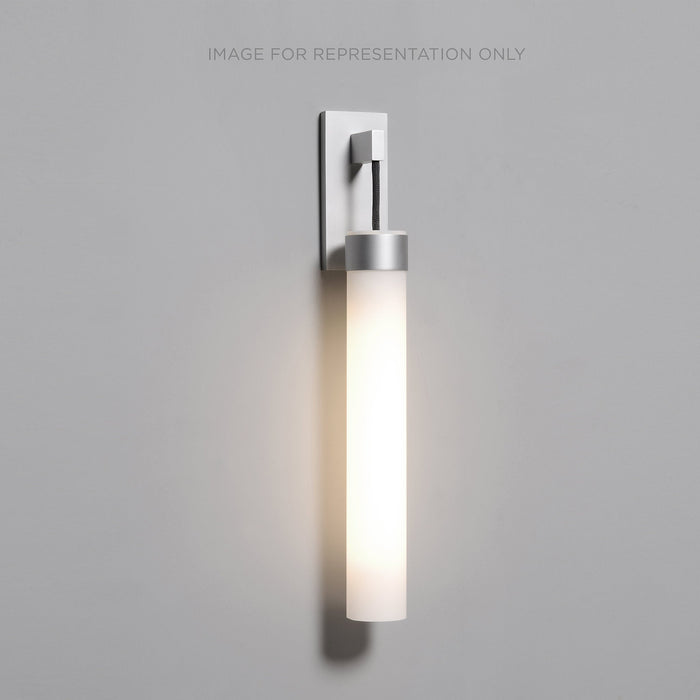Uplift 3" x 22" x 4" sconce in polished nickel with night light