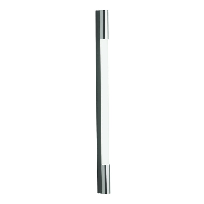 1.5 Series 1-1/2" x 39-3/8" x 2-1/8" M Series vertical lighting with dimmable light, acrylic shade and brushed nickel end caps