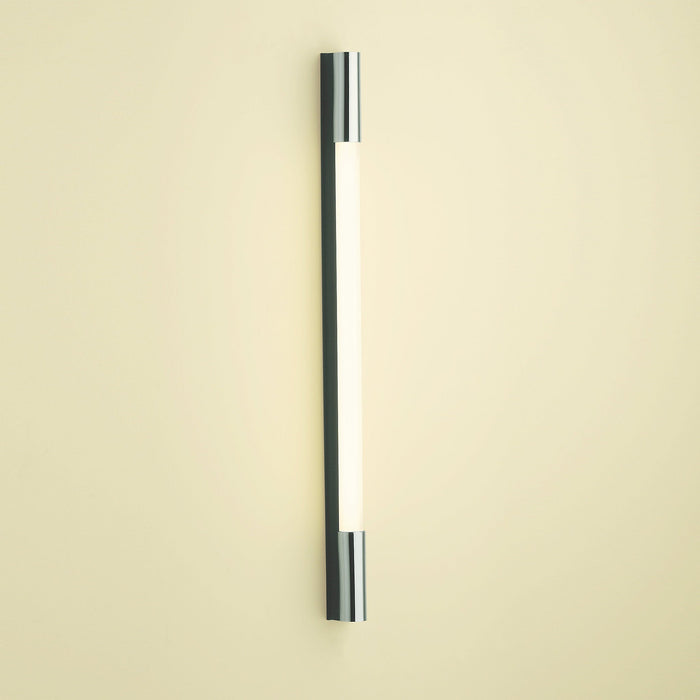 1.5 Series 1-1/2" x 30" x 2-1/8" PL Series vertical lighting with dimmable light, acrylic shade and black end caps