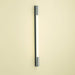 1.5 Series 1-1/2" x 39-3/8" x 2-1/8" PL Series vertical lighting with dimmable light, glass shade and chrome end caps