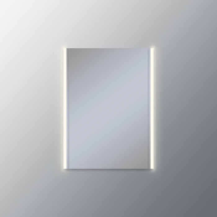 Vesper 1-3/8" x 30" x 4-5/8" vertical lighting in edgeline style with 3000K temperature (warm light), dimmable and sold in pairs; medicine cabinet sold separately