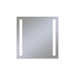 Vitality 30" x 30" x 1-3/4" rectangle lighted mirror with column light pattern, 4000 kelvin temperature (cool light), dimmable and defogger