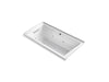 KOHLER K-1167-XHGHL Underscore 60" x 30" alcove Heated BubbleMassage air bath with whirlpool, left drain