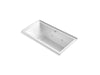 KOHLER K-1167-XHGHR Underscore 60" x 30" alcove Heated BubbleMassage air bath with whirlpool, right drain
