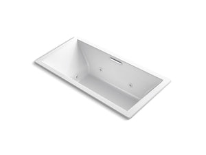 KOHLER K-1835-XHGH Underscore 72" x 36" drop-in Heated BubbleMassage air bath with whirlpool