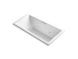 KOHLER K-1835-XHGH Underscore 72" x 36" drop-in Heated BubbleMassage air bath with whirlpool