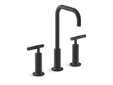 KOHLER K-14408-4 Purist Widespread bathroom sink faucet with Lever handles, 1.2 gpm