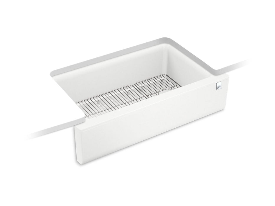 KOHLER K-25786 Cairn 34" undermount single-bowl farmhouse kitchen sink