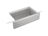 KOHLER K-29825 Cairn 34" undermount single-bowl farmhouse kitchen sink with faceted design